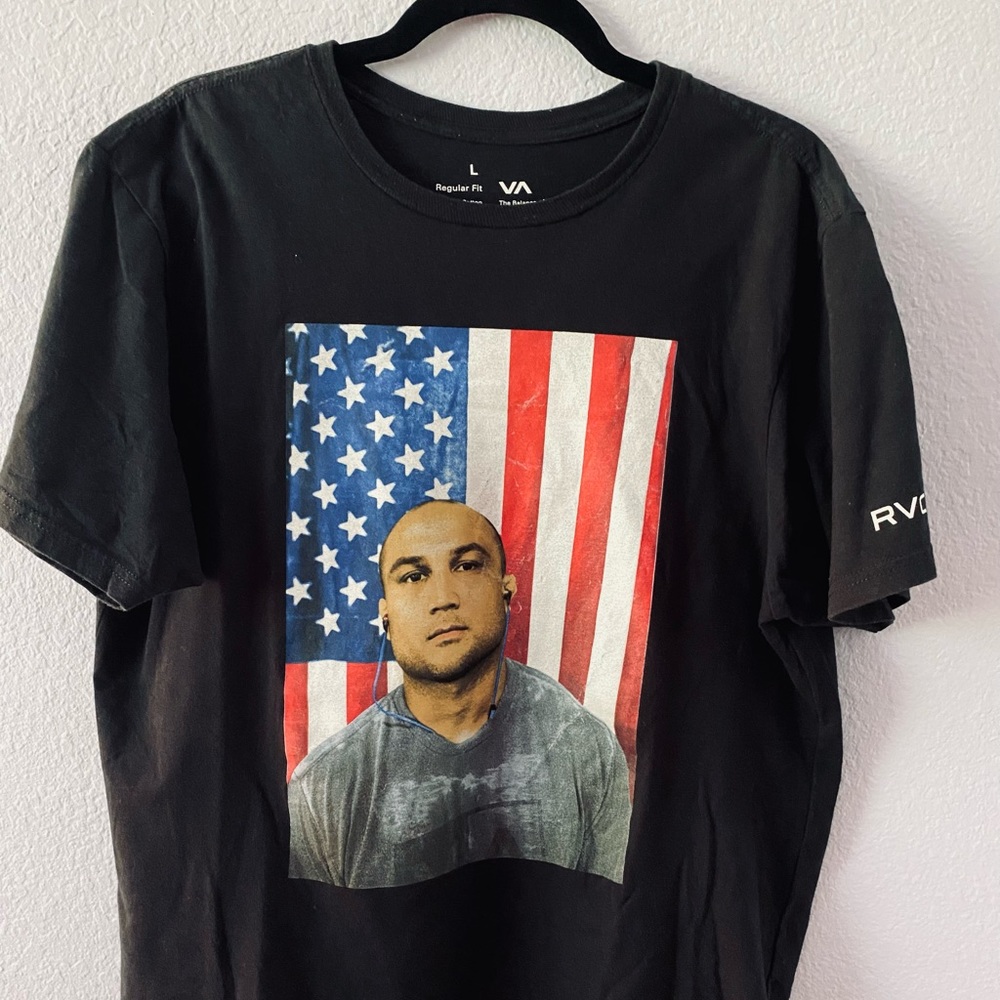 RVCA BJ Penn Hawaii - Black USA Shirt L